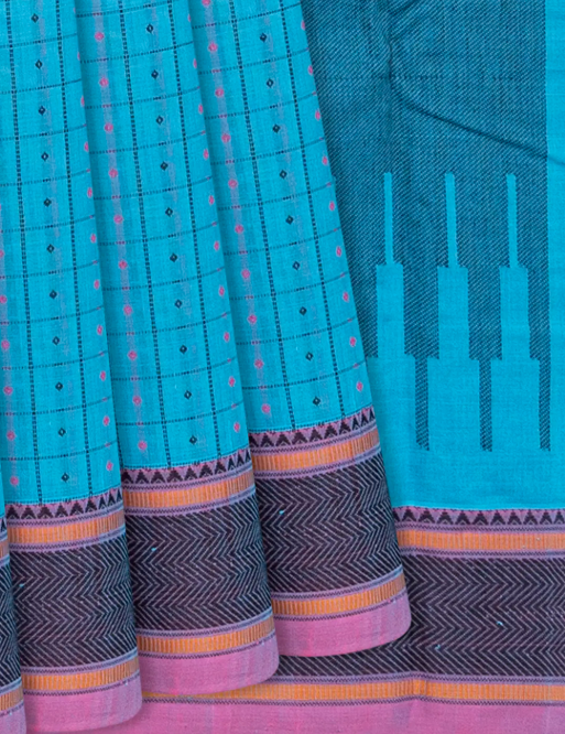 Kanchi cotton saree Blue